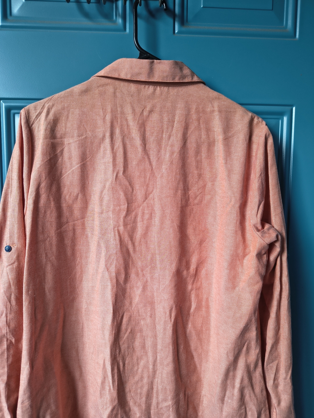 Peach Embroidered Button-Front Tunic - Picture 10 of 14